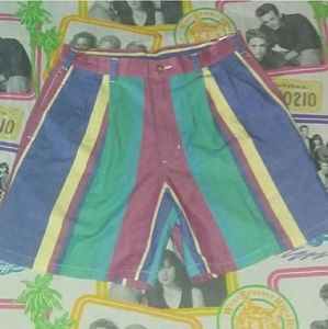 90s Field Gear Vintage Color Striped Chino Shorts